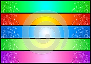 Foliage banner set (02)