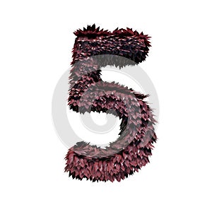 Dark Red Foliage Number 5