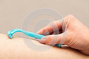 Foliculitis on hairy skin - shaving