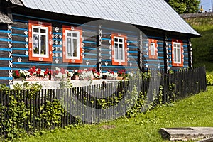 Folk architecture in Zdar under Belianske Tatras, Slovakia