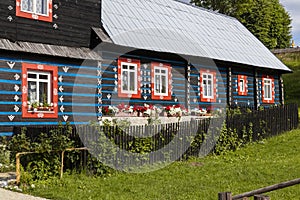 Folk architecture in Zdar under Belianske Tatras, Slovakia