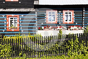 Folk architecture in Zdar under Belianske Tatras, Slovakia