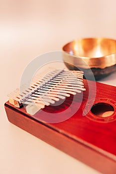 Folk music instrument kalimba