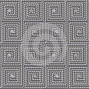 Folk peasant style rug seamless pattern photo