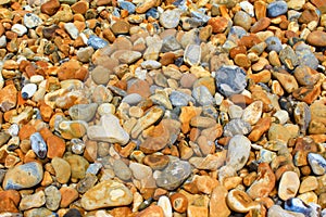 Folkestone pebble beach England