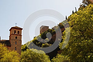 The alhambra of Granada Andalusia Spain memories of the conquest of the Arabs for almost 1000 years photo