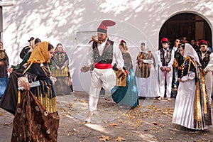 Folklore dance typical Ibiza Spain