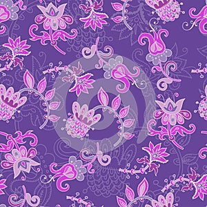 Folkloric seamless pattern