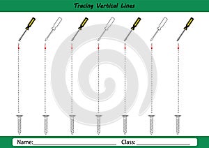 Follow the lines with your pencil