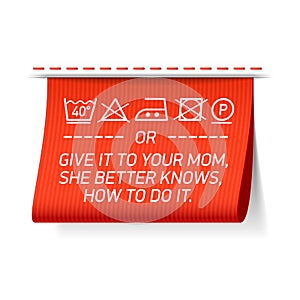Follow washing instructions or give it to your Mom, she better knows how to do it