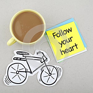 Follow Your Heart Phrase Note