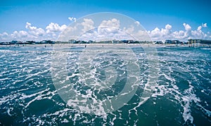 Folly beach charleston south carolina on atlantic ocean