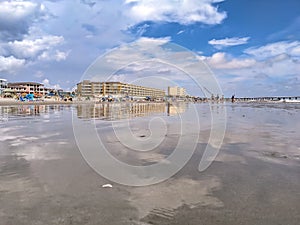 Folly beach charleston south carolina on atlantic ocean