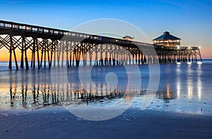 Folly Beach Fishing Pier Charleston SC South Carolina