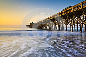 Folly Beach Pier Charleston SC Atlantic Coast