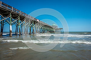 Folly beach pier in charleston south carolina