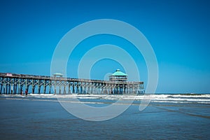 Folly beach pier in charleston south carolina