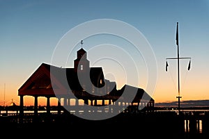 Folly Beach Pier in Charleston, South Carolina, USA