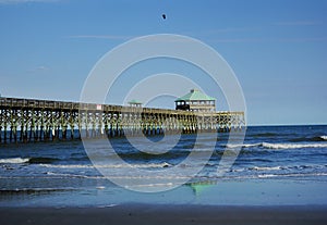 Folly Beach Pier near Charleston South Carolina