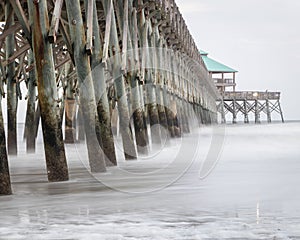 Folly Beach pier in South Carolina