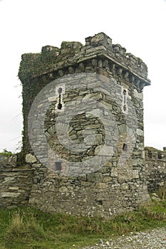 Folly tower, converted to pillbox with loopholes