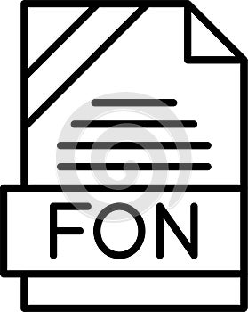 FON Outline Vector Icon
