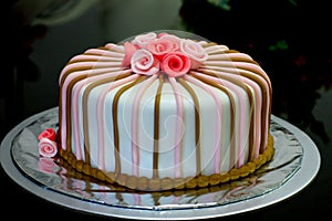 Fondant cake for birthday