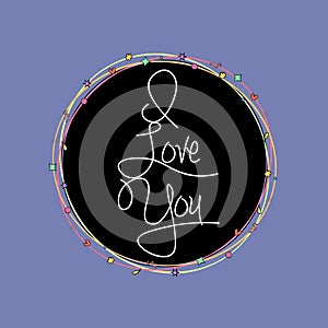 Nice love background/handraw , vector photo