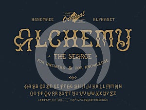 Font Alchemy. Craft retro vintage typeface design