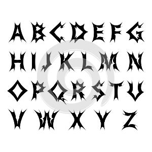 Font alphabet photo