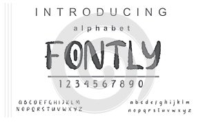 Font Fontly Abstract Fashion font alphabet.