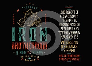 Font Iron Brotherhood Craft retro vintage typeface