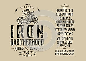 Font Iron Brotherhood Craft retro vintage typeface