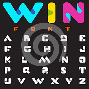 Font vector technology science alphabet design. ABC Letter Logo