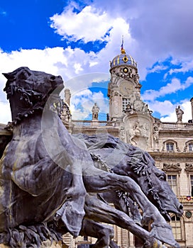 The Fontaine Bartholdi in Lyon, France