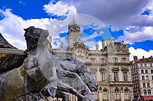 The Fontaine Bartholdi in Lyon, France