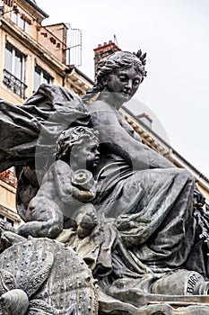 Fontaine Bartholdi, Place des Terreaux, Lyon