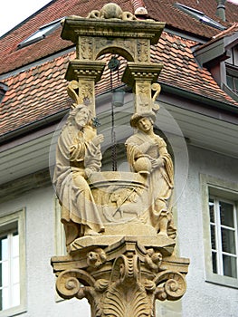 Fontaine de la Samaritaine, Fribourg ( Suisse )