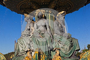 Fontaine des Fleuves, Concorde square, Paris