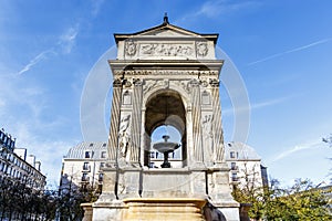 Fontaine des Innocents, La Rochelle city park, Paris, France