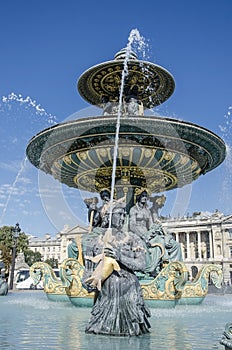Fontaine des Mers Fountain of the Seas, Concorde Square, Paris