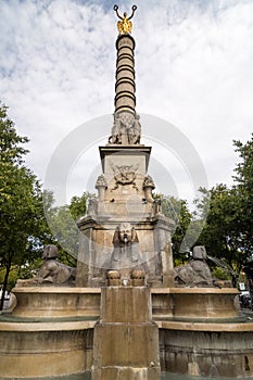 The Fontaine du Palmier or Fontaine de la Victoire in Paris