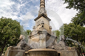 The Fontaine du Palmier or Fontaine de la Victoire in Paris