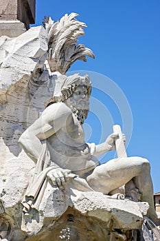 Fontana dei Quattro Fiumi at Piazza Navona, Rome