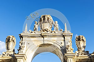 Fontana del Gigante or Fountain of the Giant, Naples, Italy