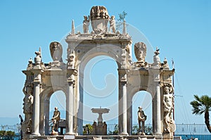 Fontana del Gigante o della Immacolatella. Naples, Italy. photo