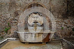 Fontana del Mascherone di Santa Sabina Rome  Italy.