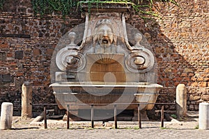 The Fontana del Mascherone, Giulia street, Rome