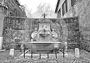 Fontana del Mascherone (Mascherone\'s Fountain) in Rome