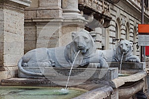 The Fontana dell'Acqua Felice in Rome